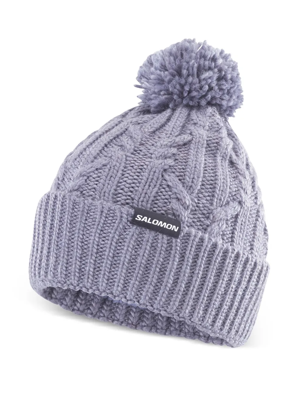Salomon pompom cable-knit hat - Grau