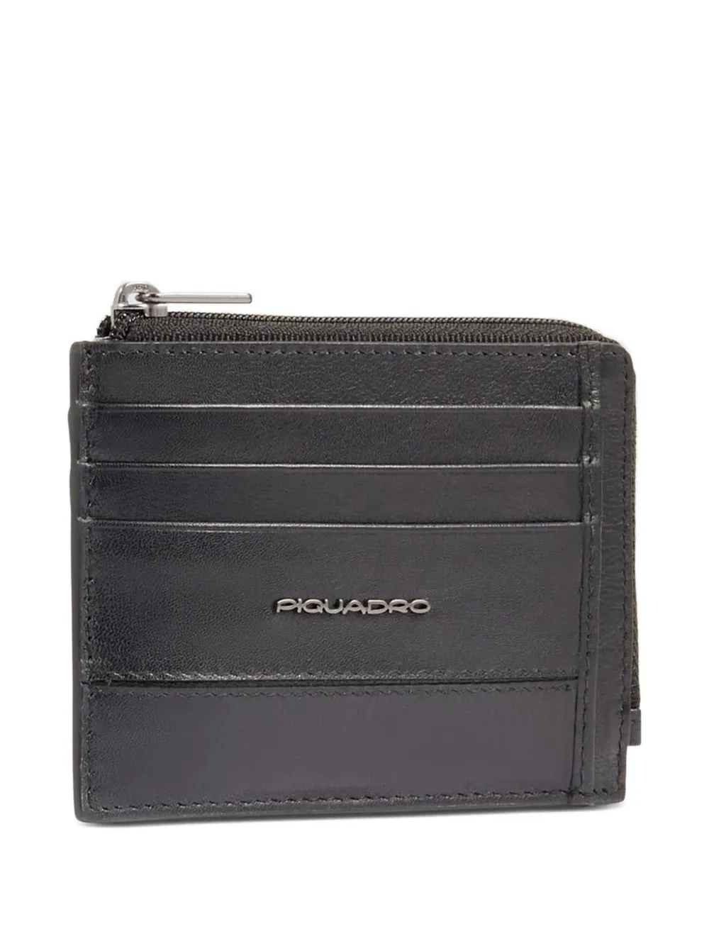 Piquadro Zip Cardholder In Brown