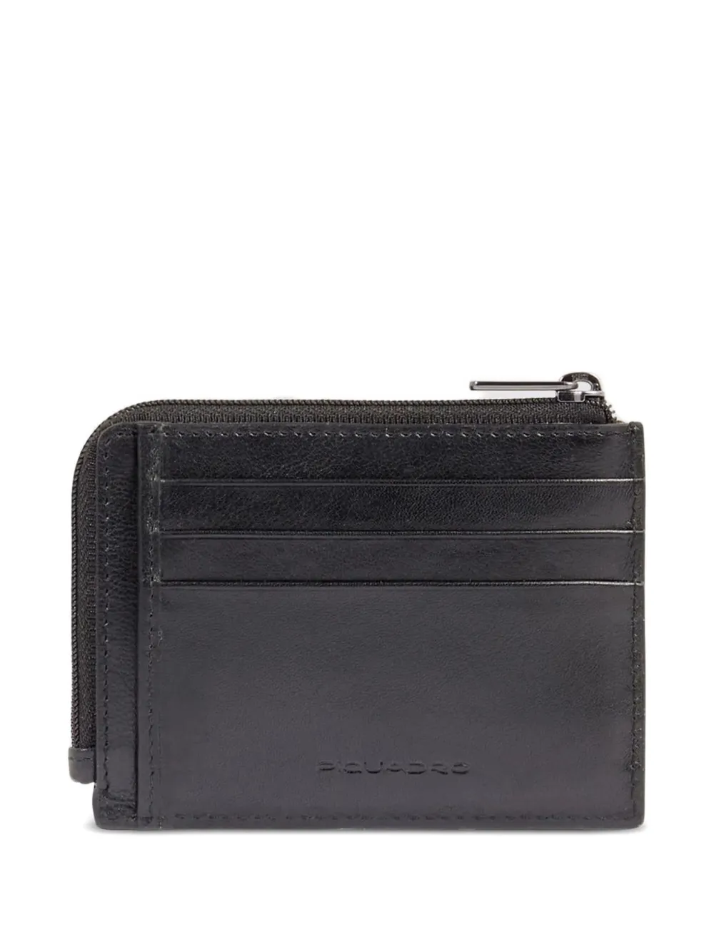 PIQUADRO zip cardholder - Zwart