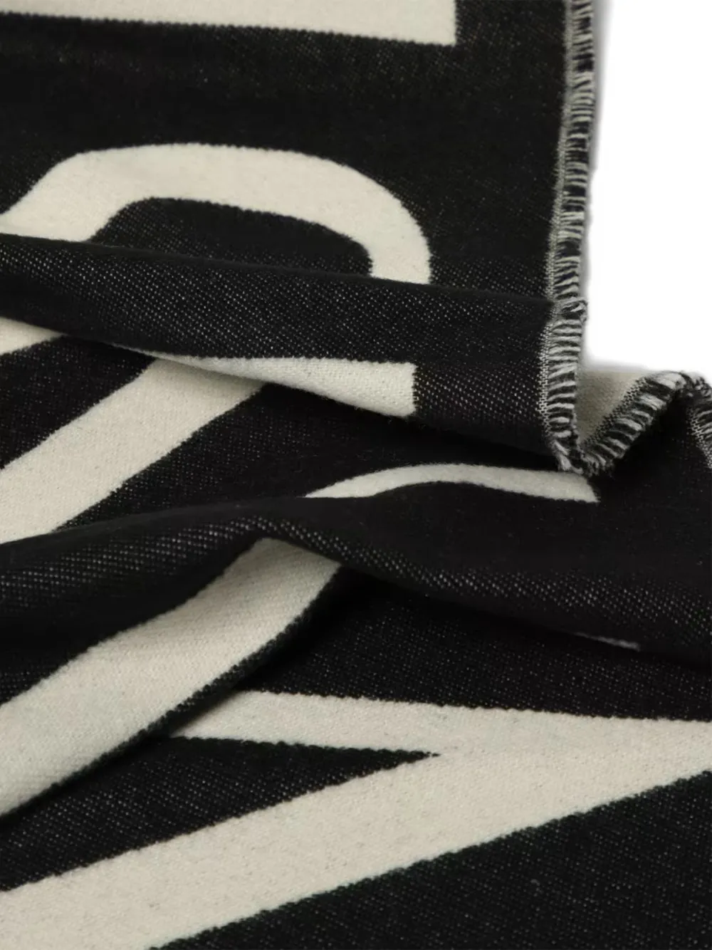 TWINSET Kids Sjaal met franje en logo Zwart