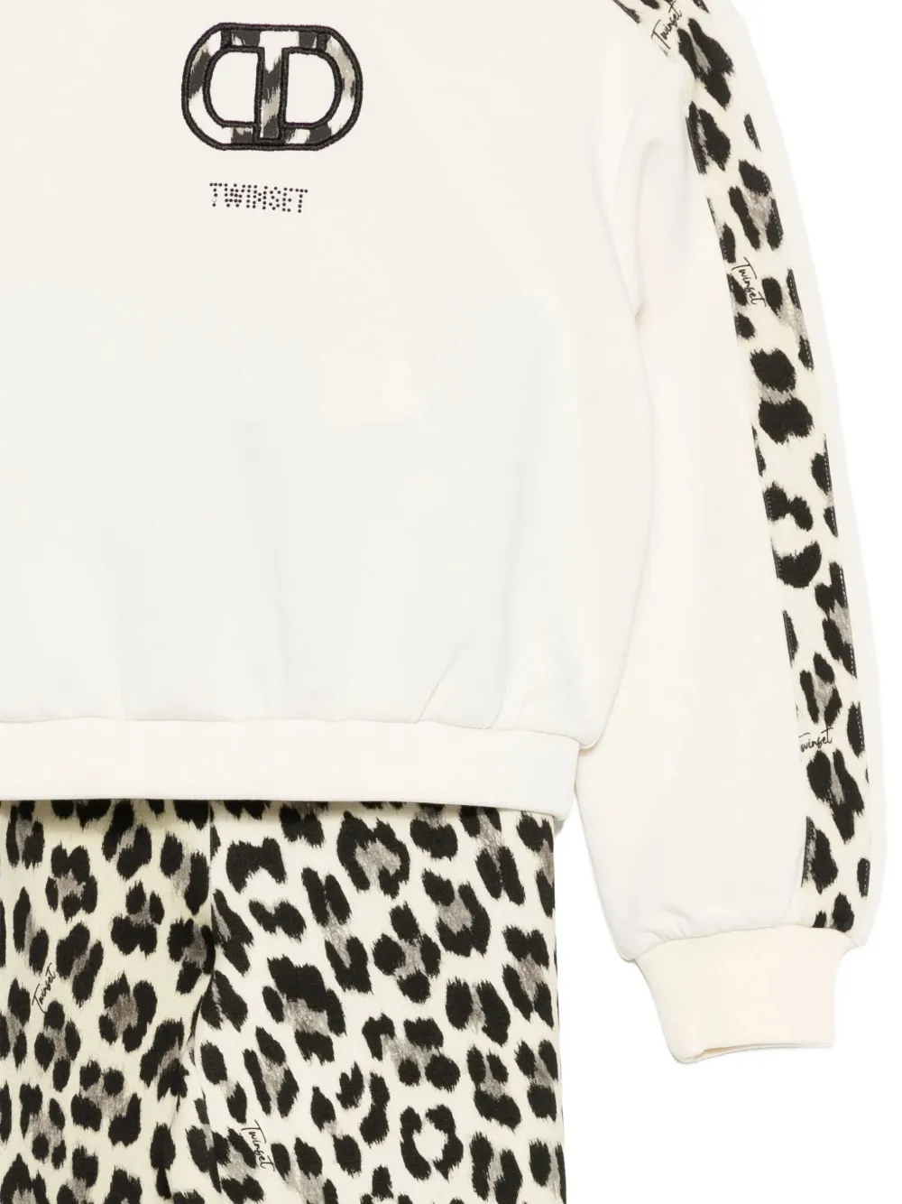 TWINSET Kids Broekset met luipaardprint Beige