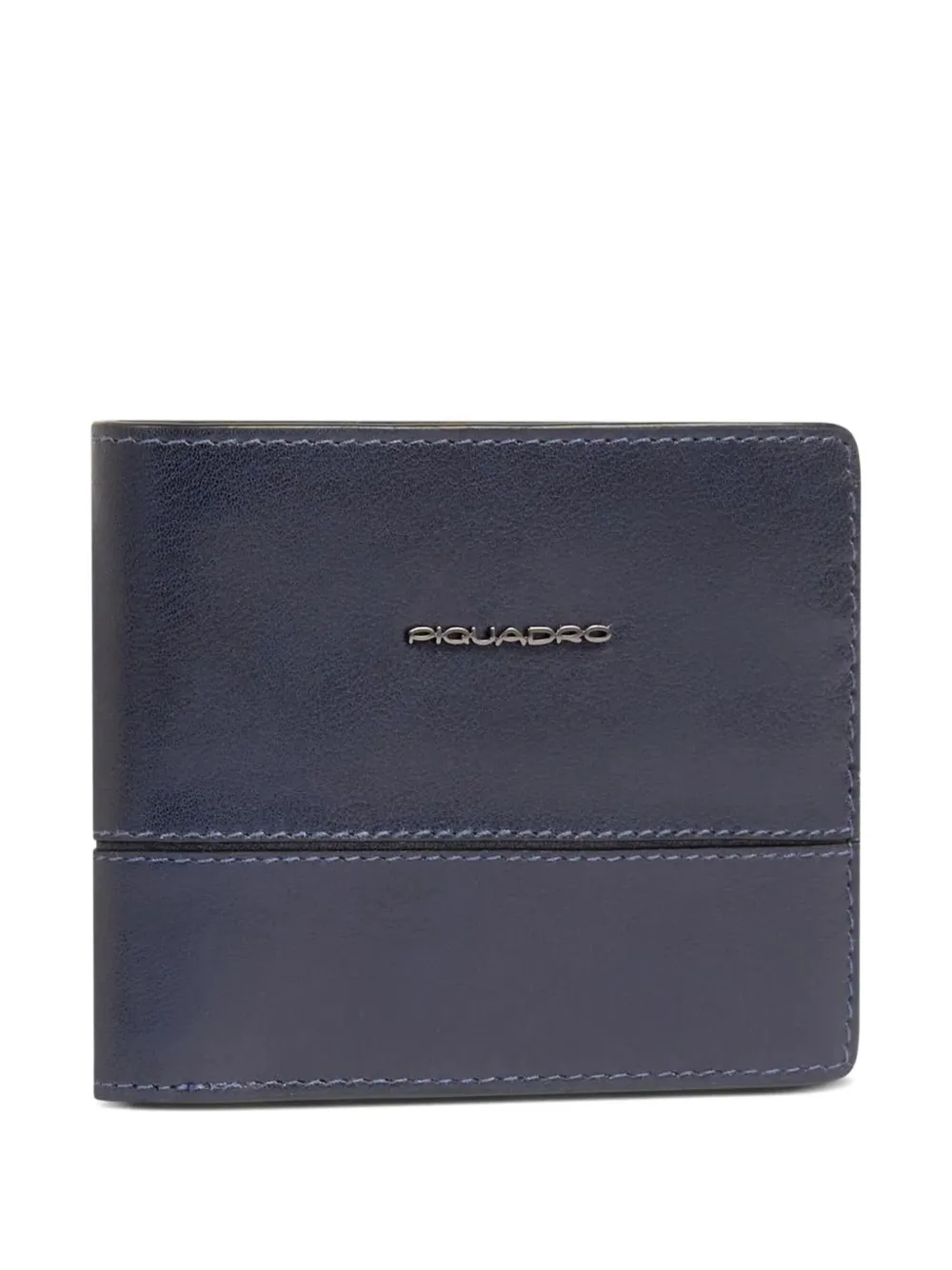 Piquadro Logo-lettering Wallet In Blue
