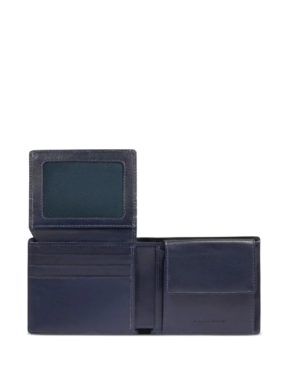Piquadro Logo-lettering Wallet In Blue