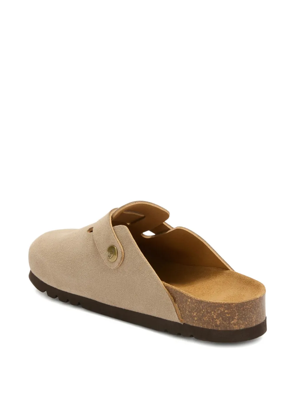 Scholl Muiltjes met gespbandje Beige