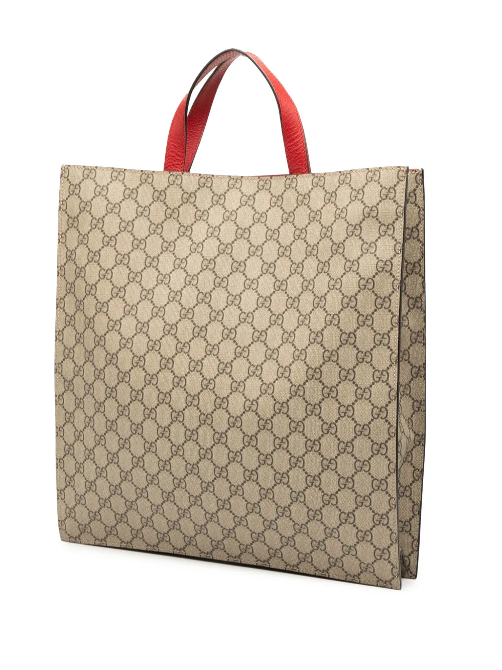 Pre-owned Gucci 2000-2015 Gg Supreme Web Bosco Satchel In Brown