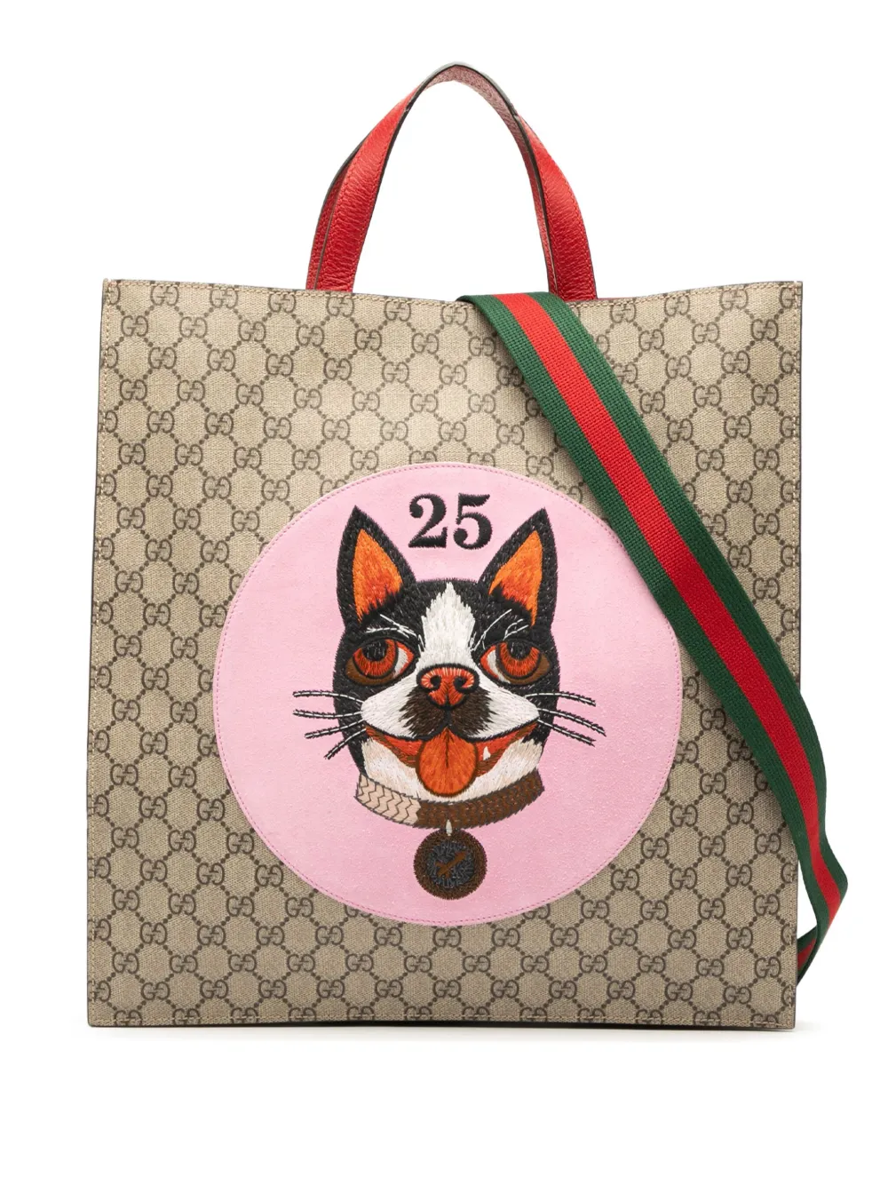 Gucci Pre-Owned 2000-2015 GGスプリーム ウェブ ボスコ サッチェルバッグ - ブラウン