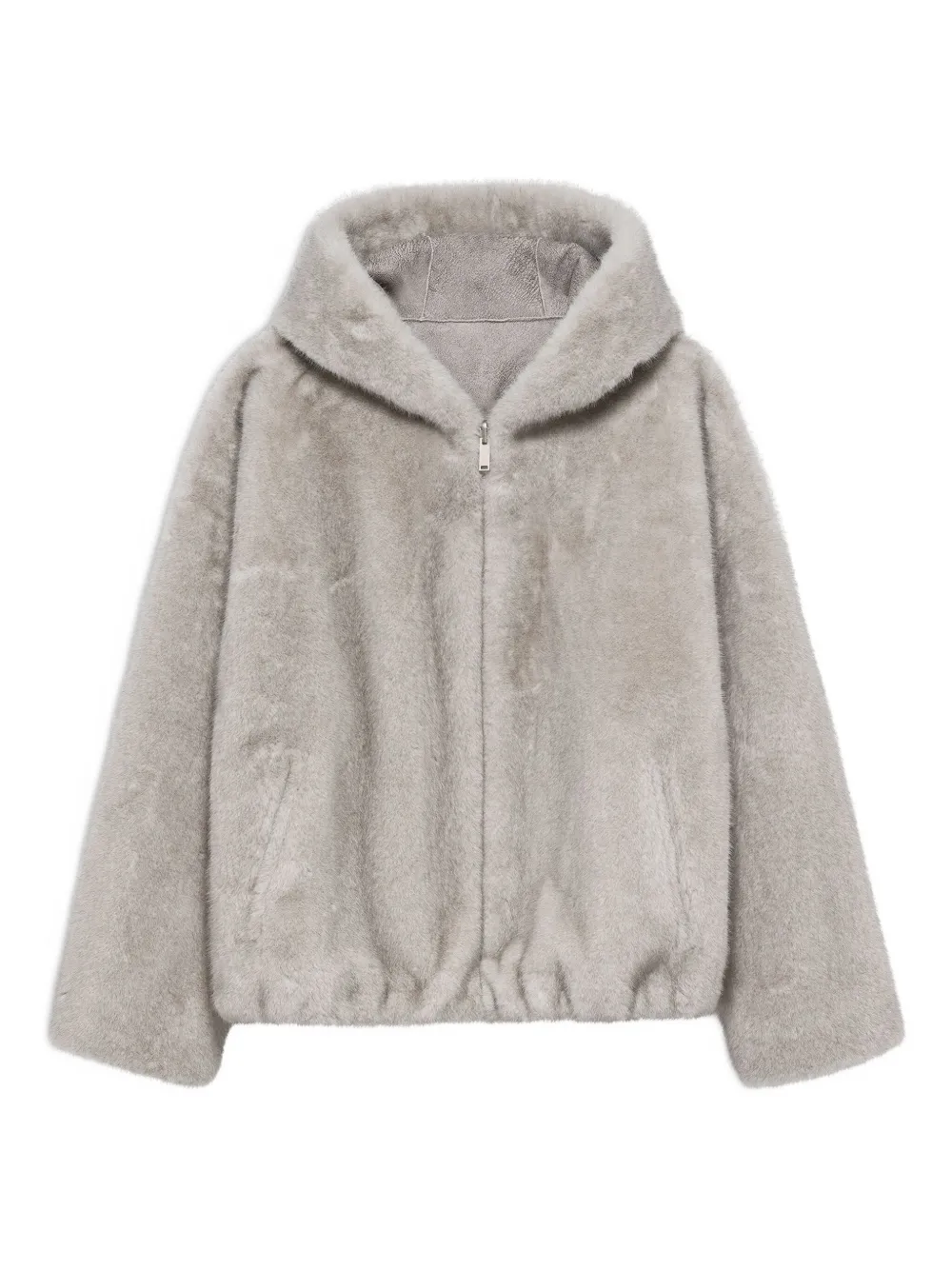 Studio Ar Ruby hooded zip jacket | Grey | Image 1