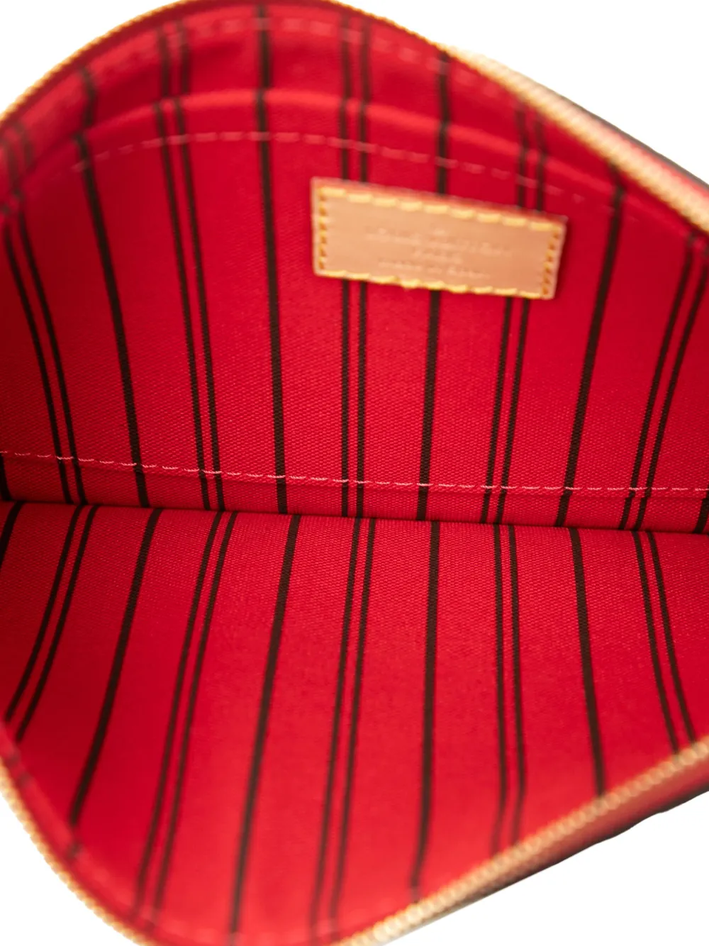 Pre-owned Louis Vuitton 1990-2025 Monogram Neverfull Pouch In Brown