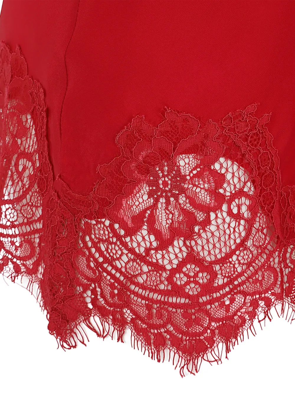 Gold Hawk Silk Top In Red