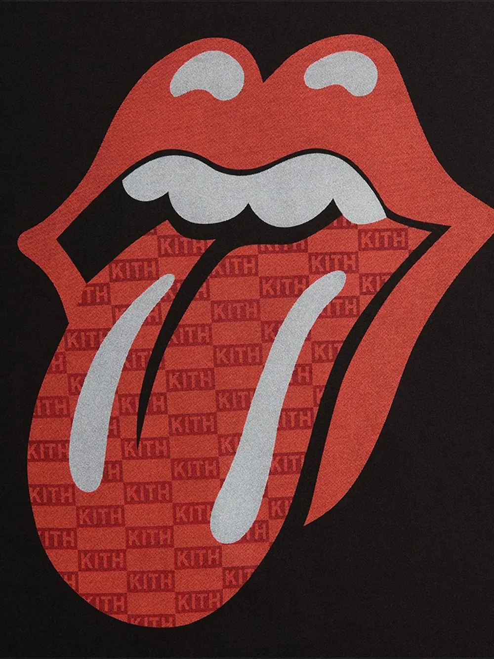 KITH x Rolling Stones Tongue T-shirt - Zwart