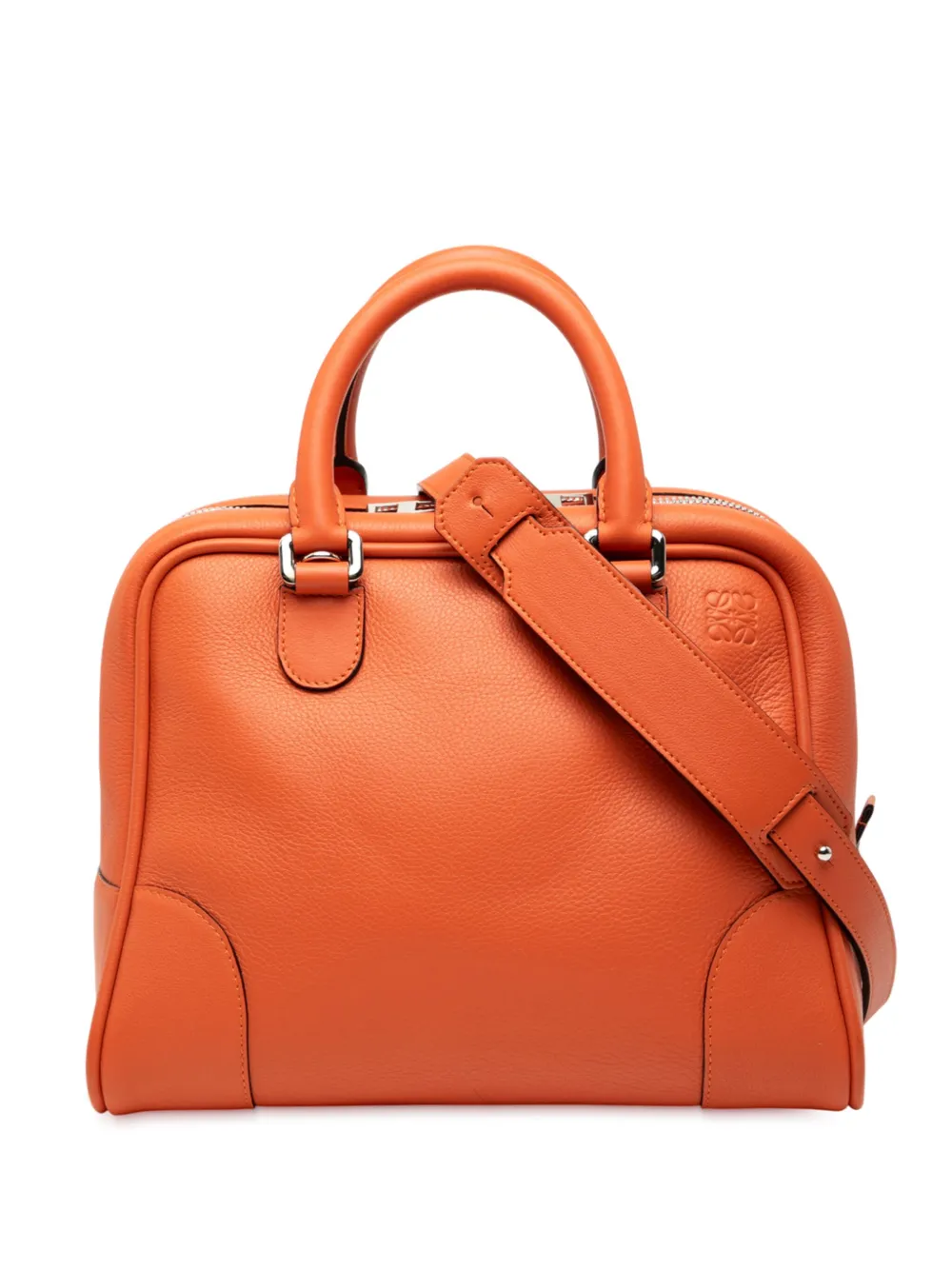 Loewe Pre-Owned 2014 Medium Leather Amazona 75 satchel - Arancione