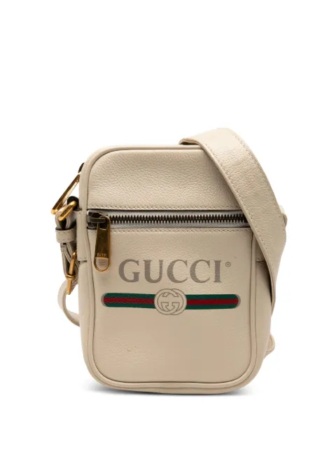 Gucci Pre-Owned bolsa crossbody mini de piel de becerro granulada con logo 2000-2015