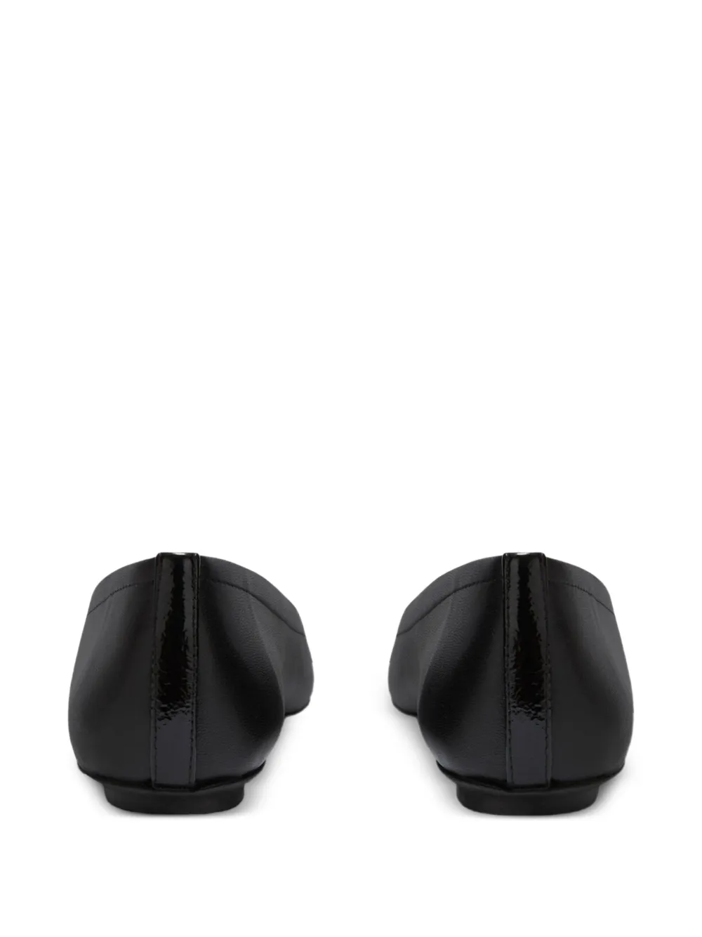  Furla Embellished Ballet Flats - Black 