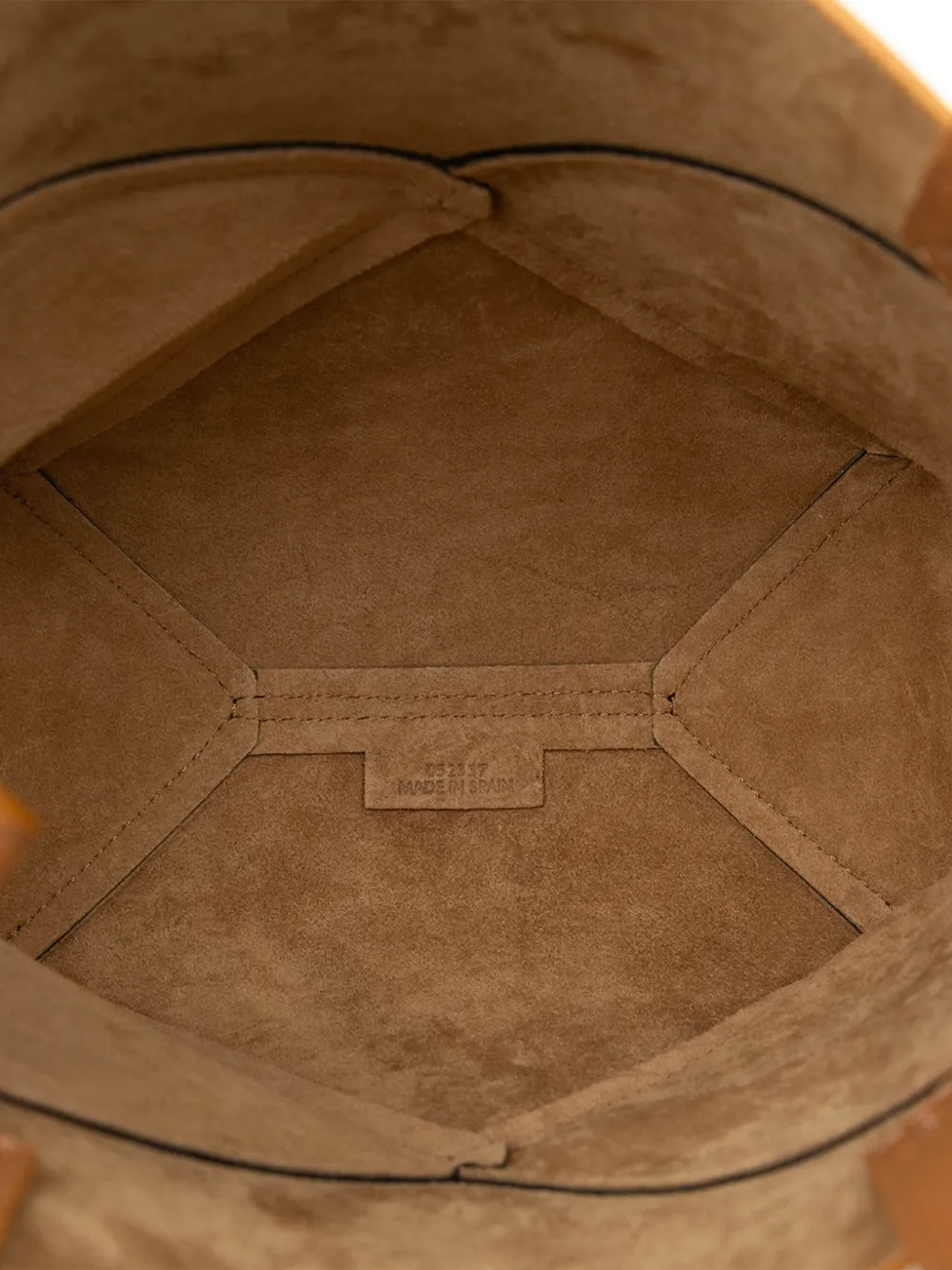 Pre-owned Loewe 2023 Mini Bicolor Shiny Calfskin Puzzle Fold Tote Satchel In Black