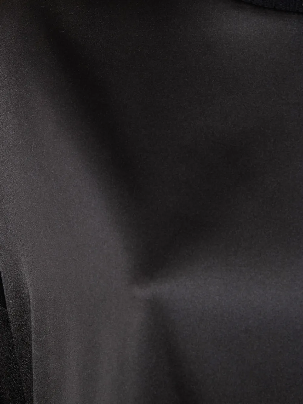 D Exterior High-neck Blouse In Black