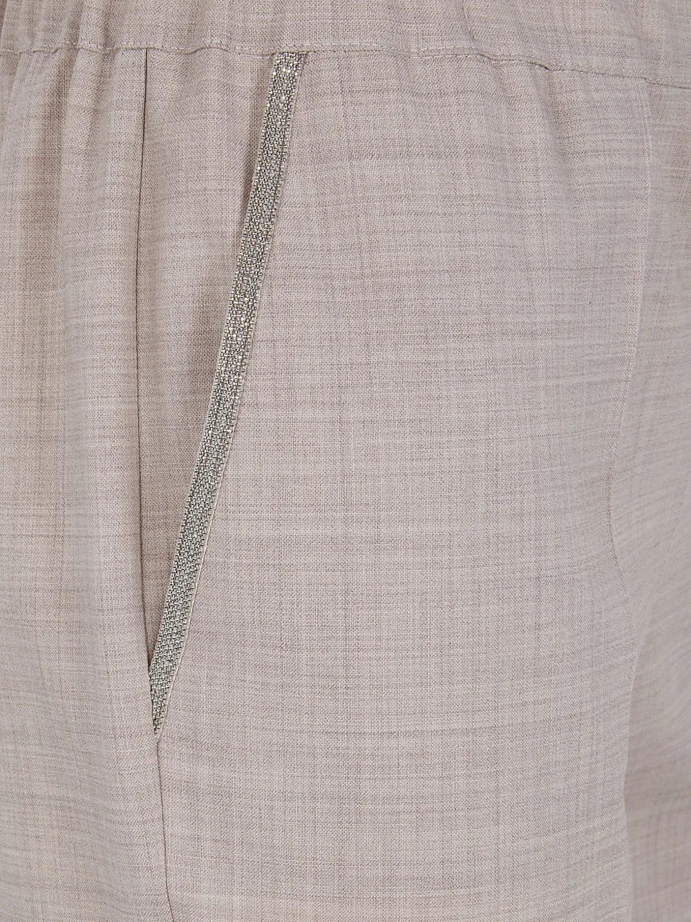 D.Exterior Verfraaide broek Beige