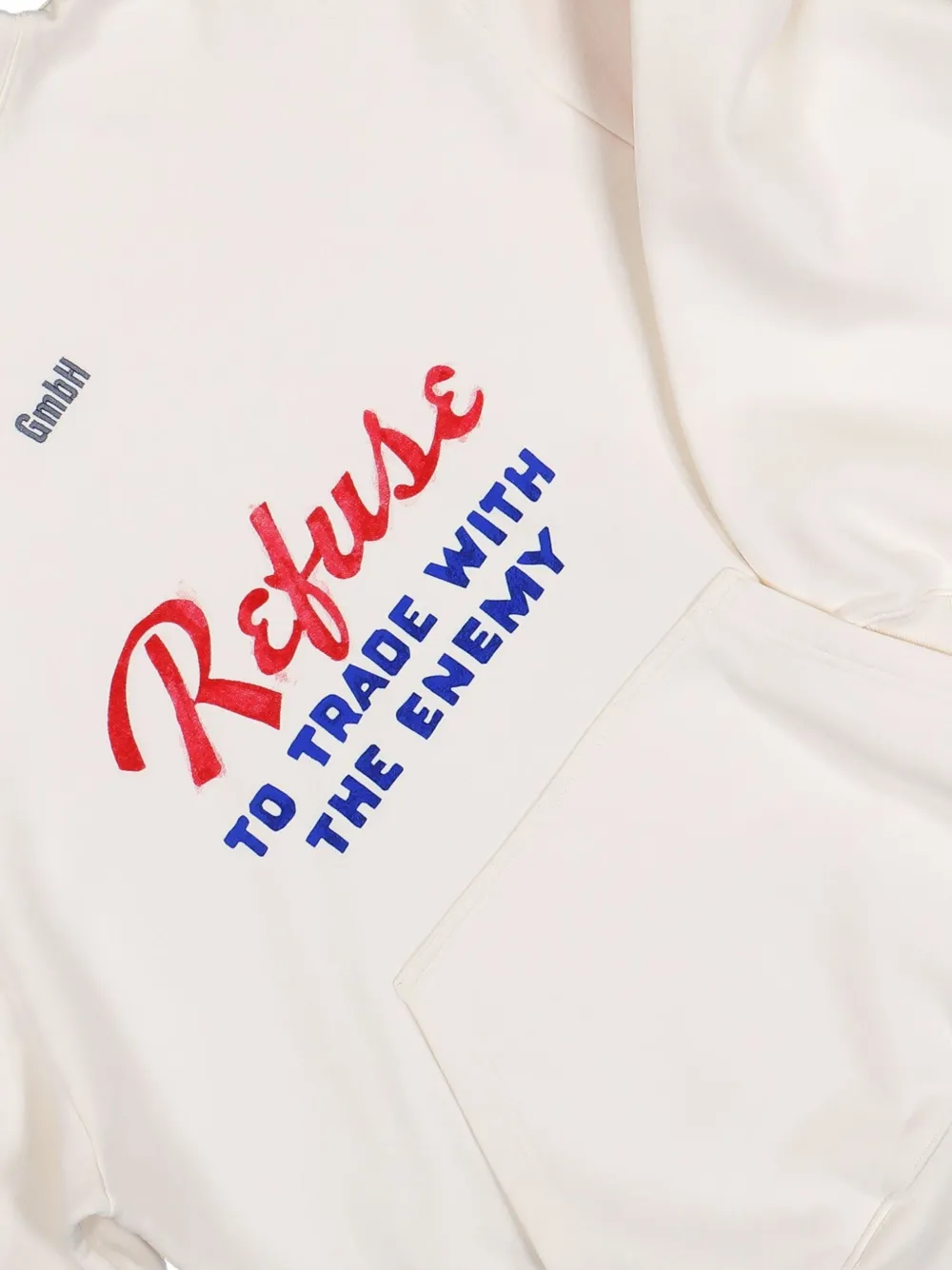 Gmbh Kangaroo-pocket Hoodie In White