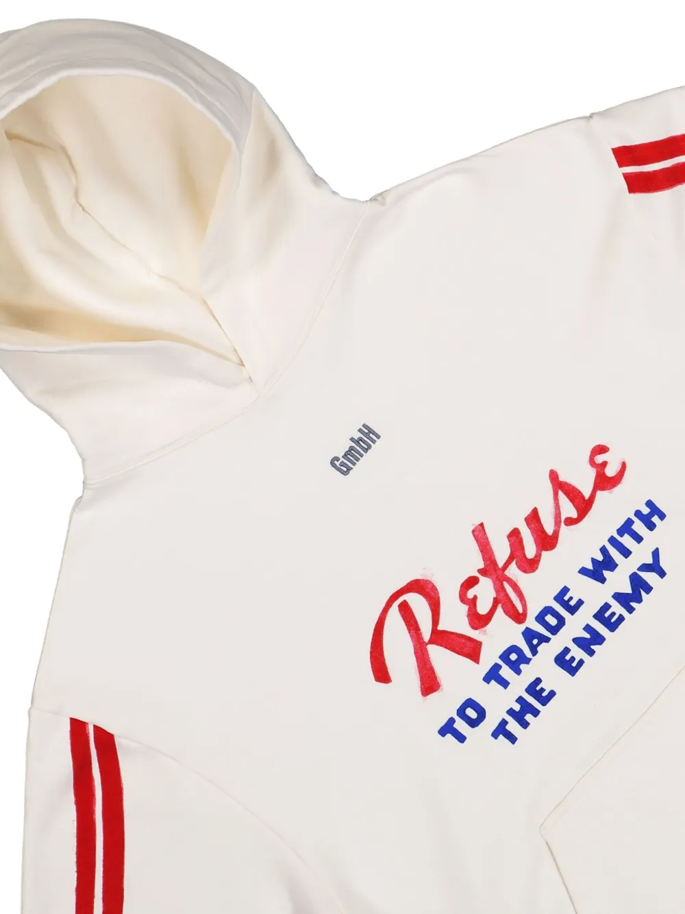 Gmbh Kangaroo-pocket Hoodie In White