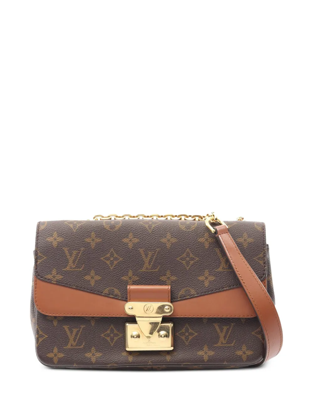 Pre-owned Louis Vuitton 2021-2025 Monogram Marceau Crossbody Bag In Brown
