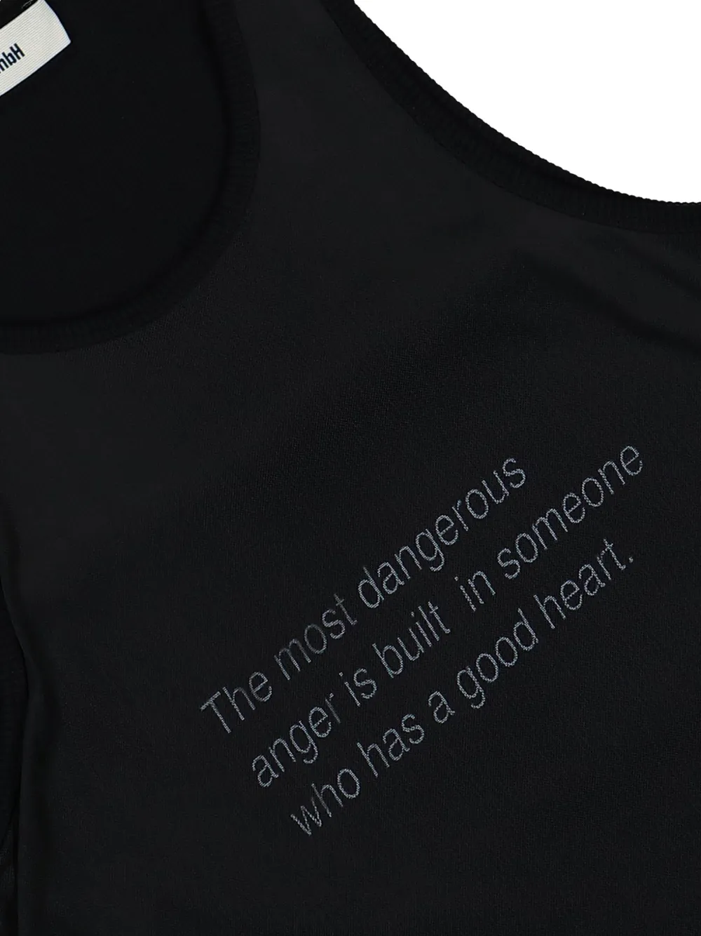 GmbH Tanktop met ronde hals Zwart