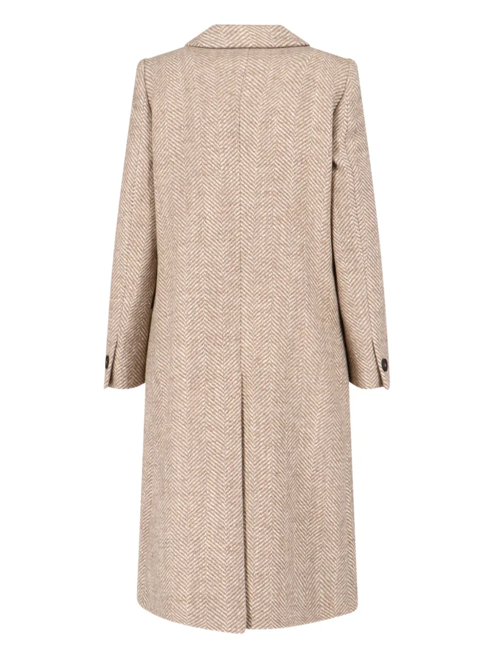 Tagliatore Jole Double-breasted Belted Coat In Neutral