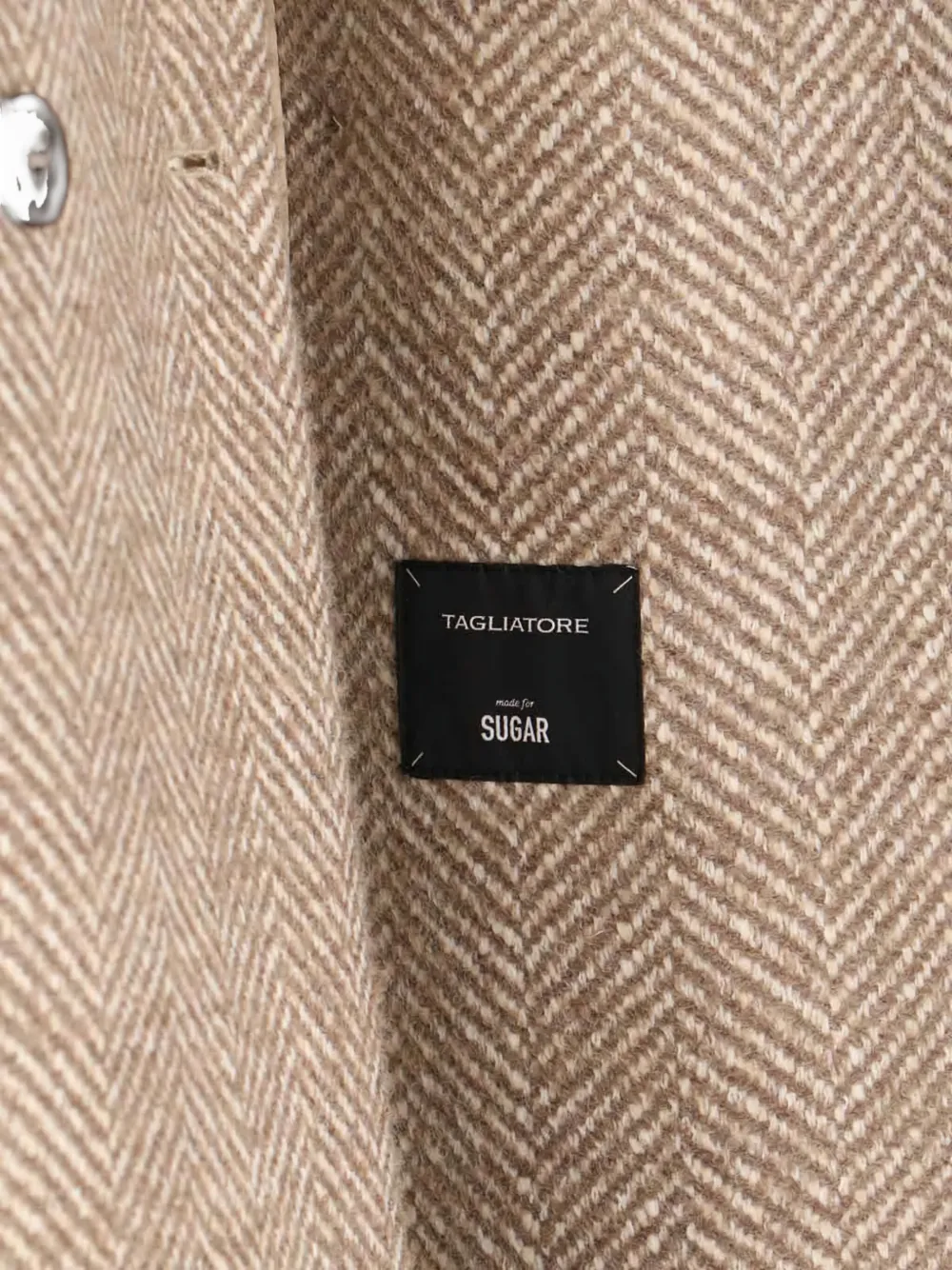 Tagliatore Jole Double-breasted Belted Coat In Neutral