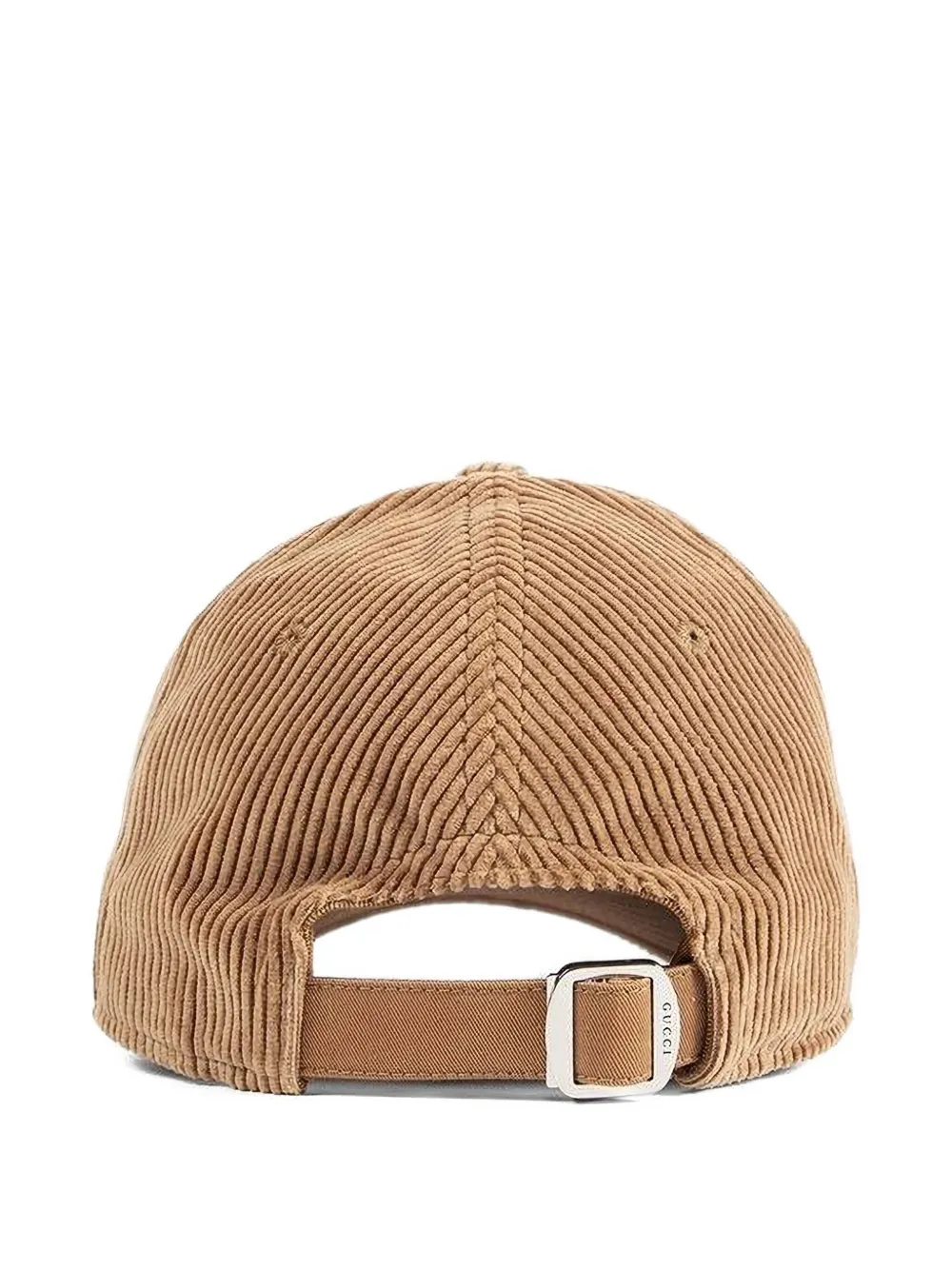 Gucci corduroy logo baseball hat - Beige
