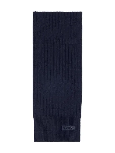 Gucci logo-patch scarf