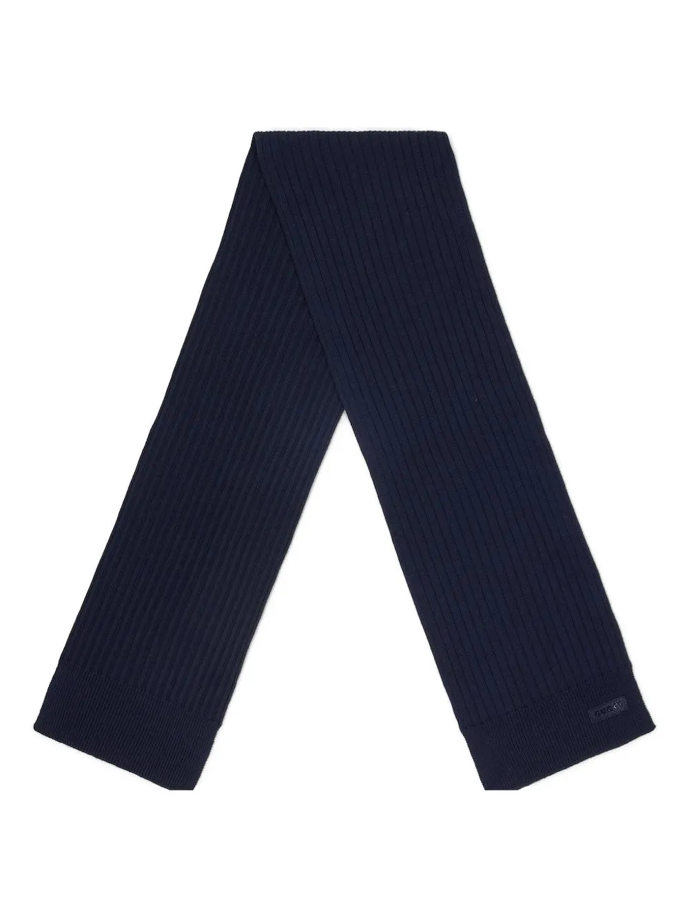 Gucci logo-patch scarf - Blauw