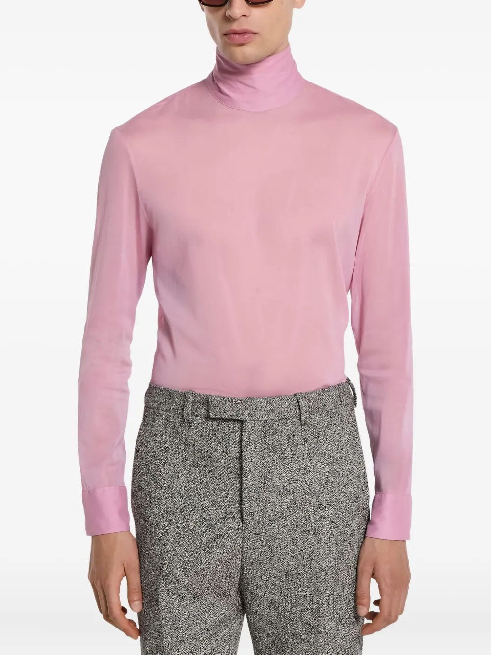 Gucci high-neck shirt - Roze