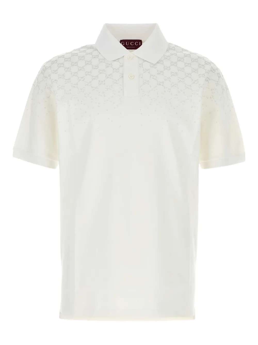 Gucci logo piquet polo shirt - Weiß