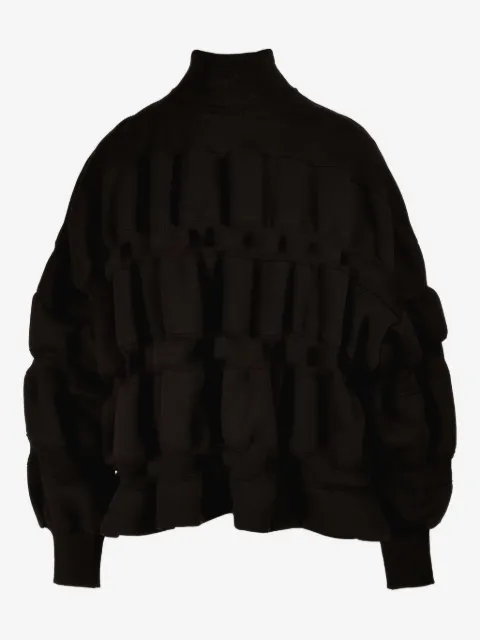 Ioana Ciolacu sudadera con cuello falso y volantes