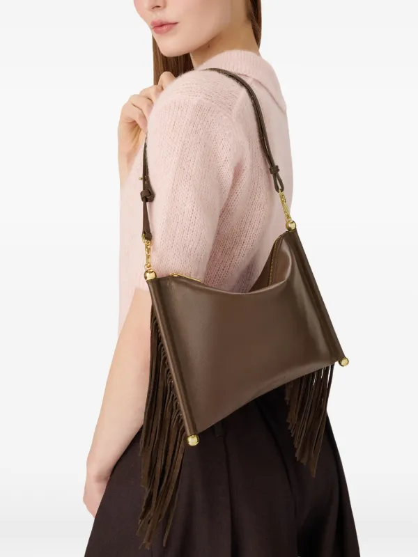Furla スエード ショルダーバッグ | ブラウン | FARFETCH JP