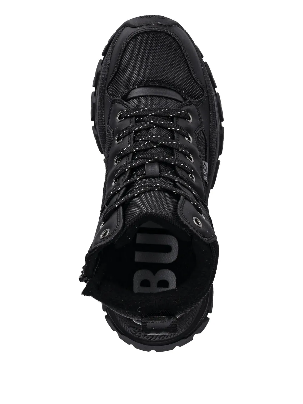 Buffalo Lola Zip Lace-up Sneakers In Black