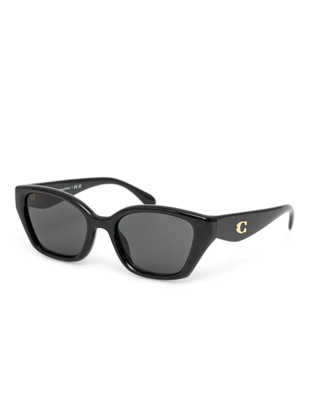Coach geometric logo sunglasses - Zwart