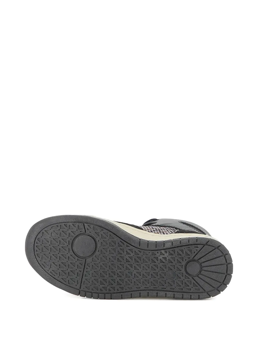 BOSS Kidswear panelled high-stop sneakers Zwart