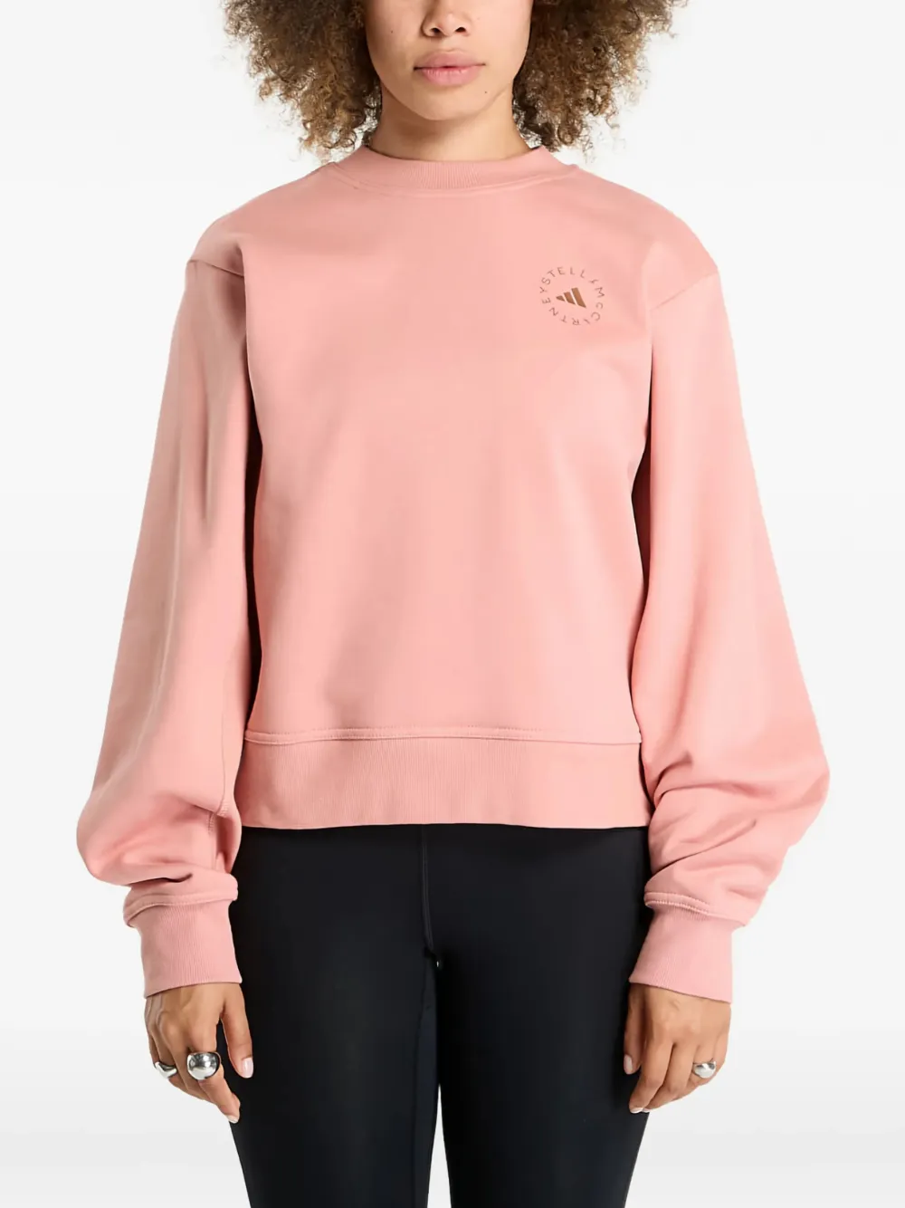 adidas by Stella McCartney logo-detail sweatshirt - Rosa