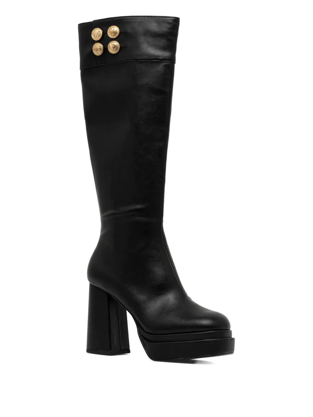 Buffalo 110mm May platform button boots | Knee-High Boots | Image 2