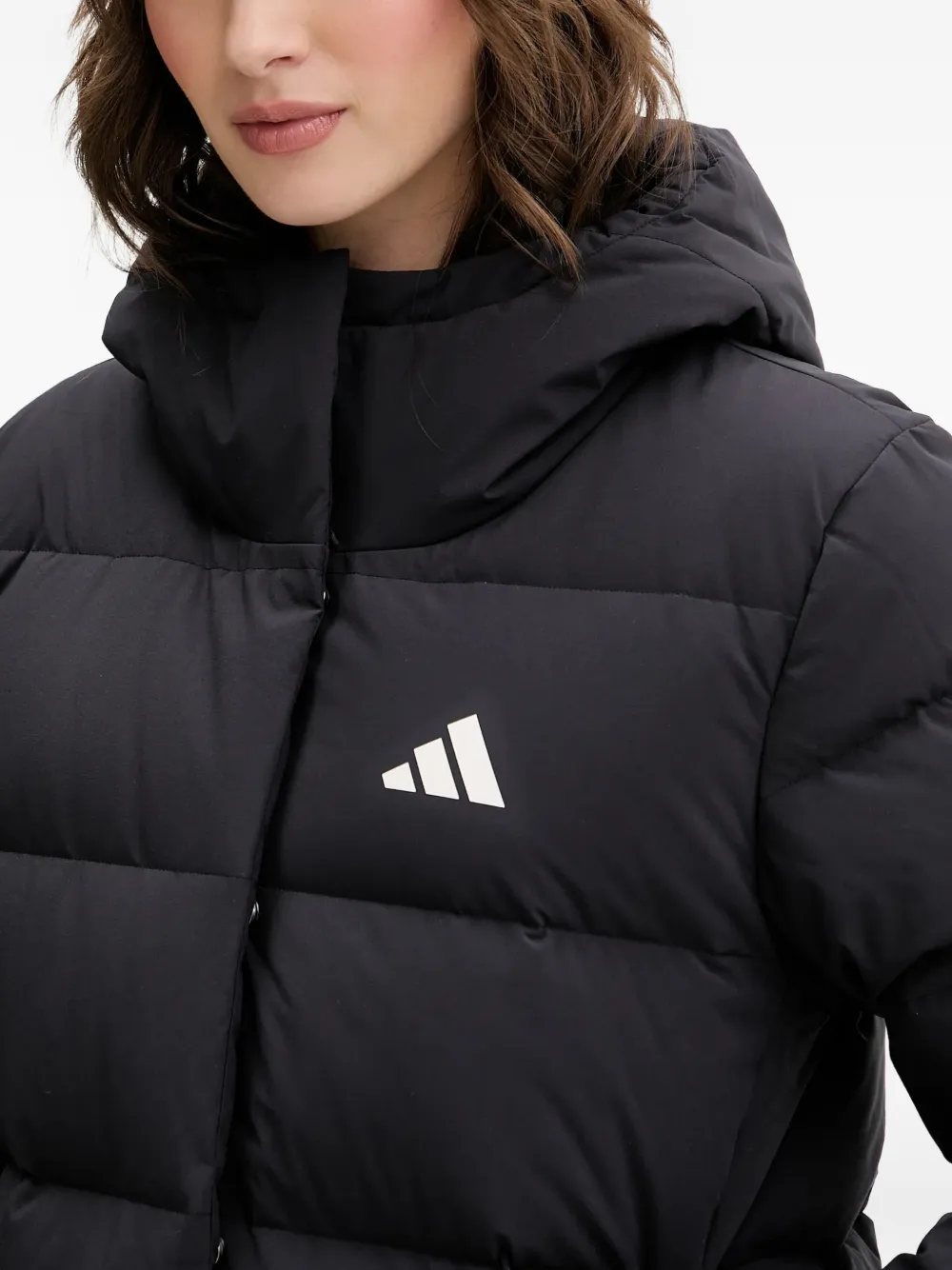 adidas Donsjack met capuchon Zwart