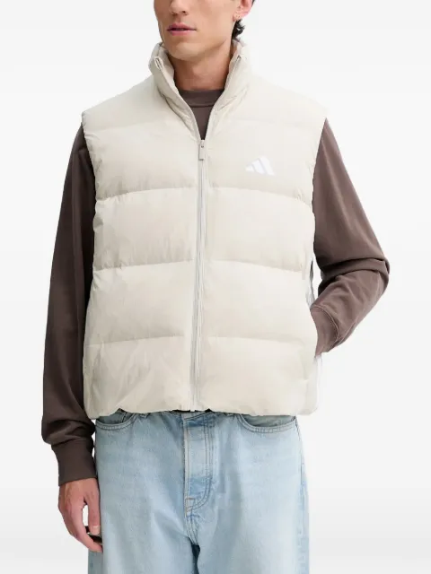 adidas zip-fastening logo-print gilet