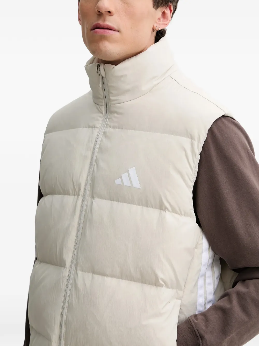 adidas Bodywarmer met ritssluiting Beige