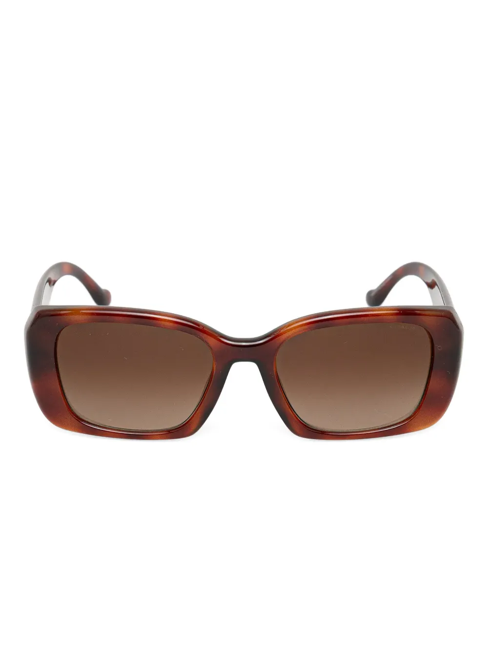 Coach Rectangle Logo Sunglasses In Brown