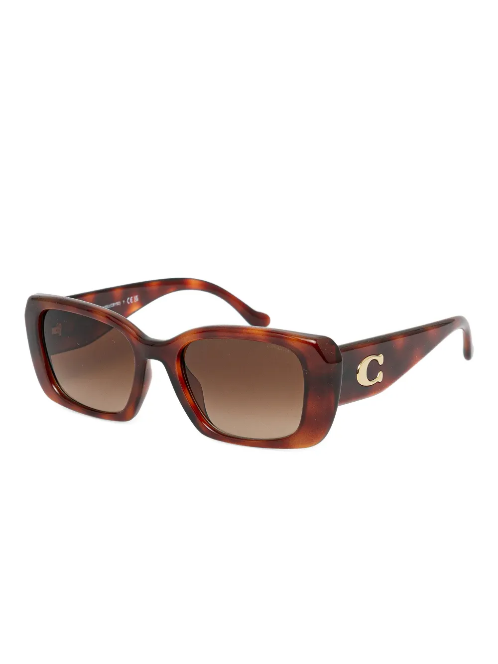 Coach rectangle logo sunglasses - Bruin