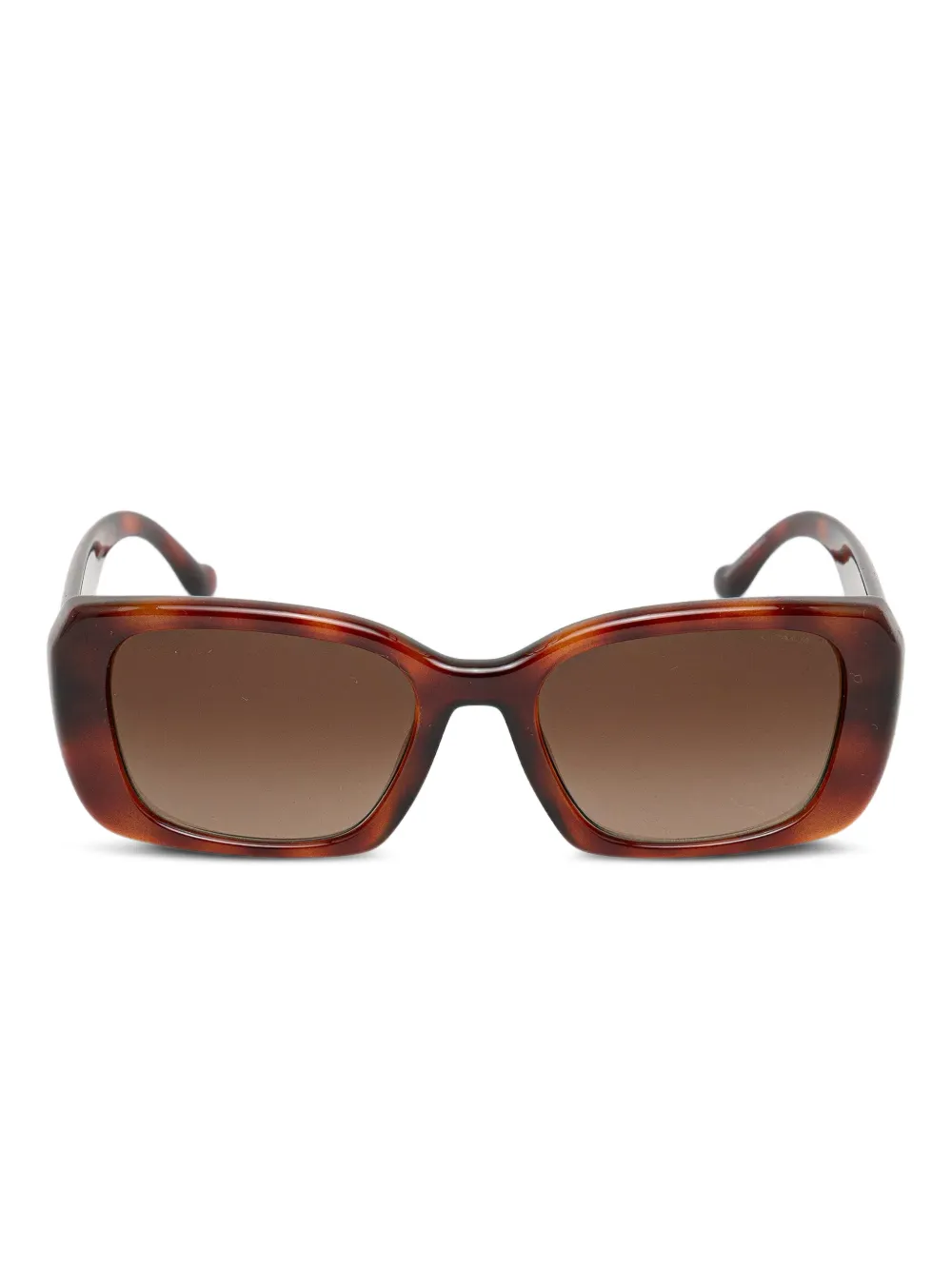 Coach rectangle logo sunglasses - Marrone