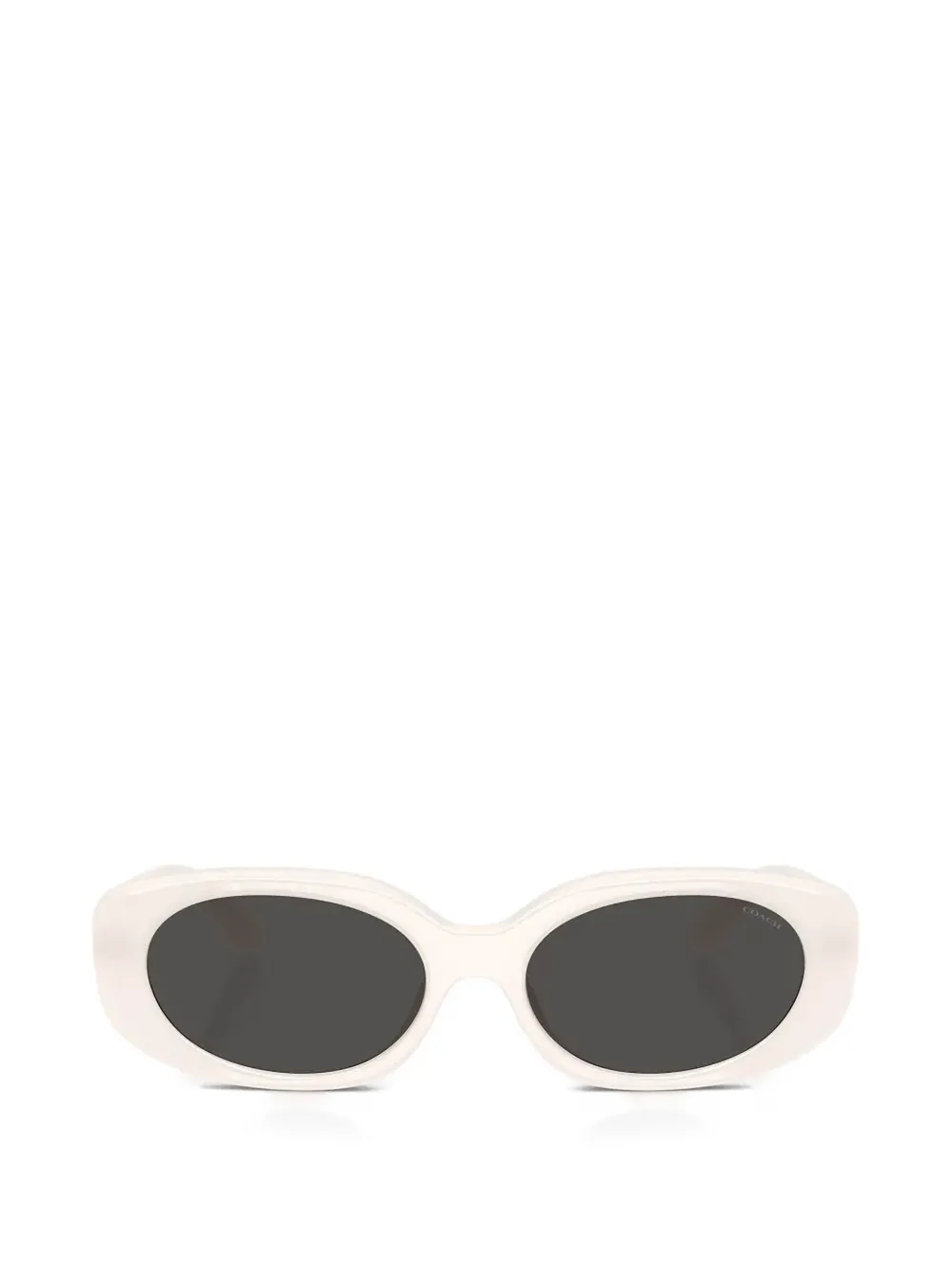 Coach oval-frame sunglasses - Bianco