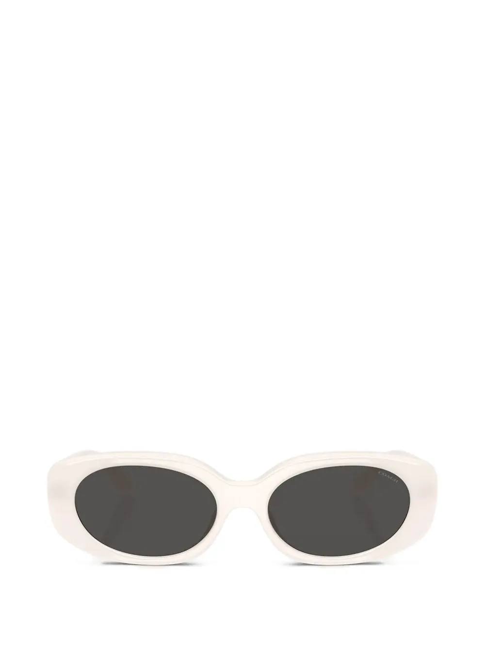 Coach oval-frame sunglasses - Bianco
