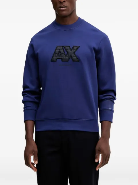 Armani Exchange logo appliqué sweatshirt