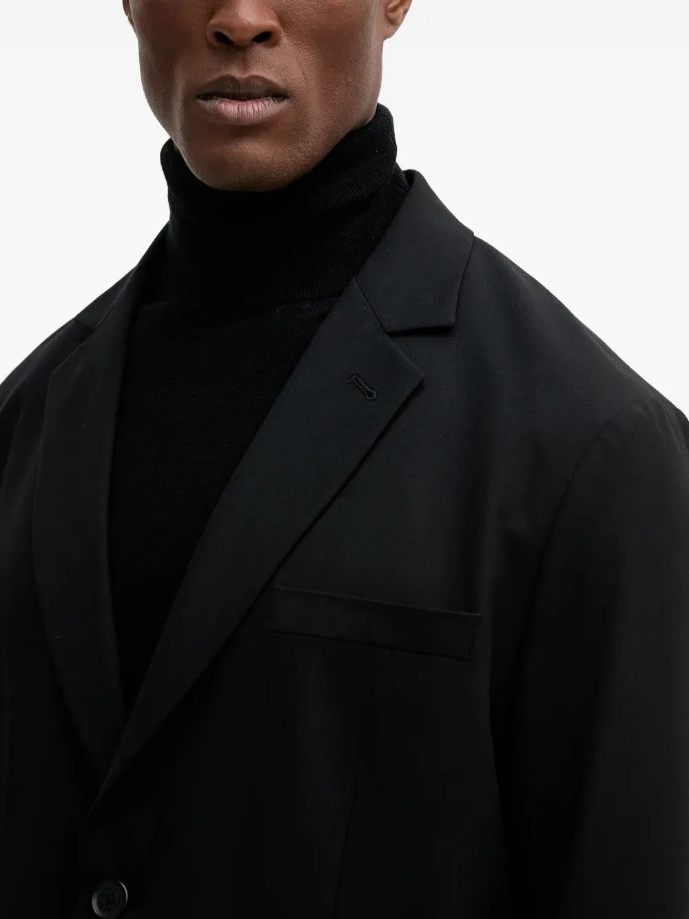 Armani Exchange Blazer met enkele rij knopen Zwart