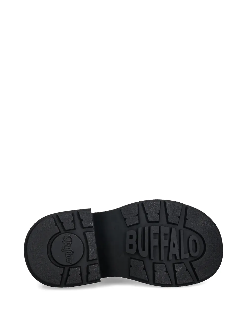Buffalo 90mm Vicious Platform Lace-up Loafers In Black