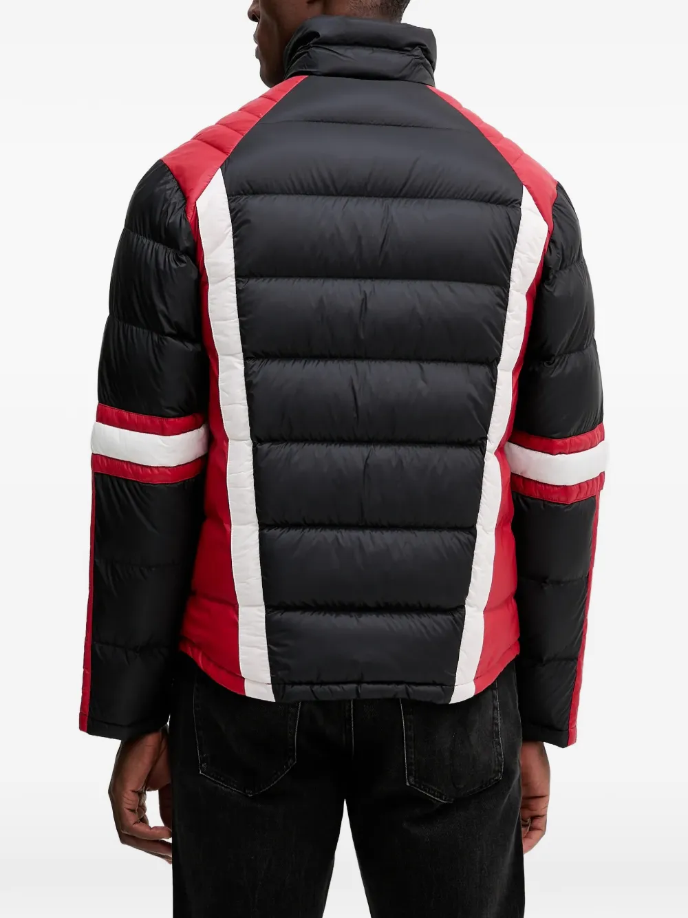  Armani Exchange Striped Padded Jacket - Black 